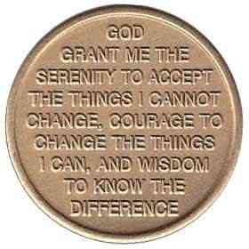 (image for) Discovery is Recovery Serenity Prayer Medallion