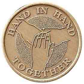 Hand in Hand Affirmation Medallion