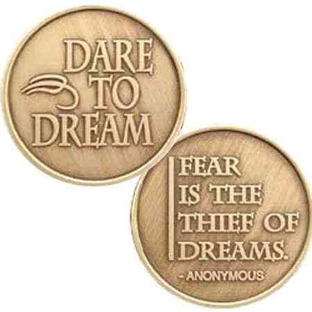 Dare to Dream Affirmation Medallion - Click Image to Close