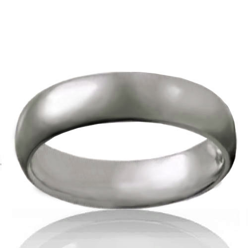 6mm Tungsten Half Round Band - Click Image to Close