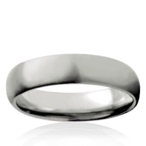 6mm Tungsten Half Round Brushed Finished Band - Click Image to Close