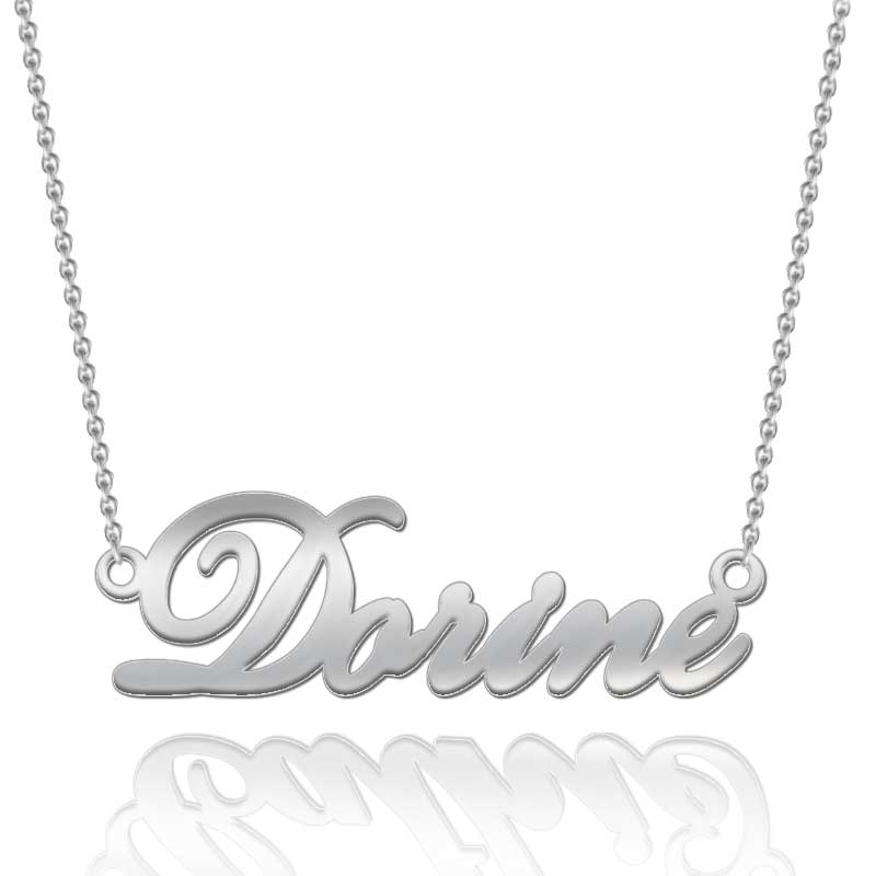 (image for) Custom Name Necklace in Curled Script