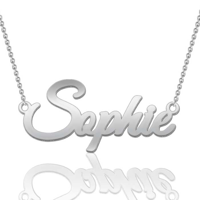 (image for) Custom Name Necklace in Round Script