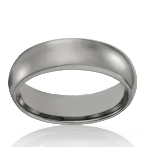 6.5mm Tungsten Half Round Band - Click Image to Close