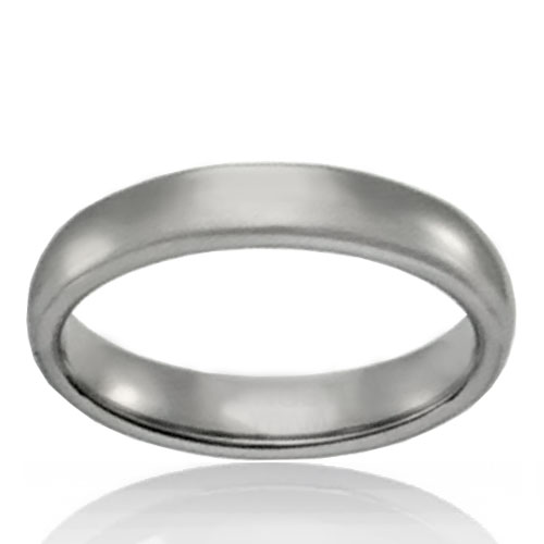 4mm Tungsten Half Round Band - Click Image to Close