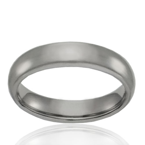 5mm Tungsten Half Round Band - Click Image to Close