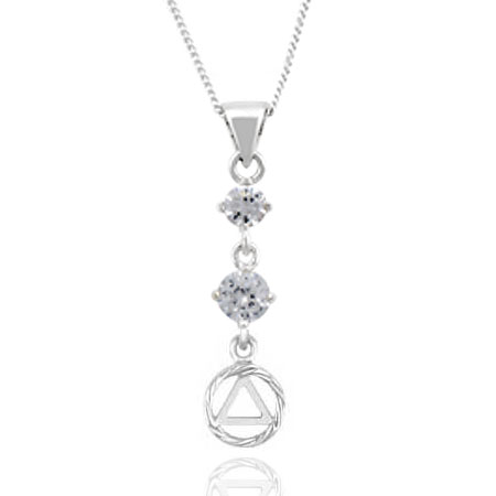 Silver Cubic AA Dangle Pendant - Click Image to Close