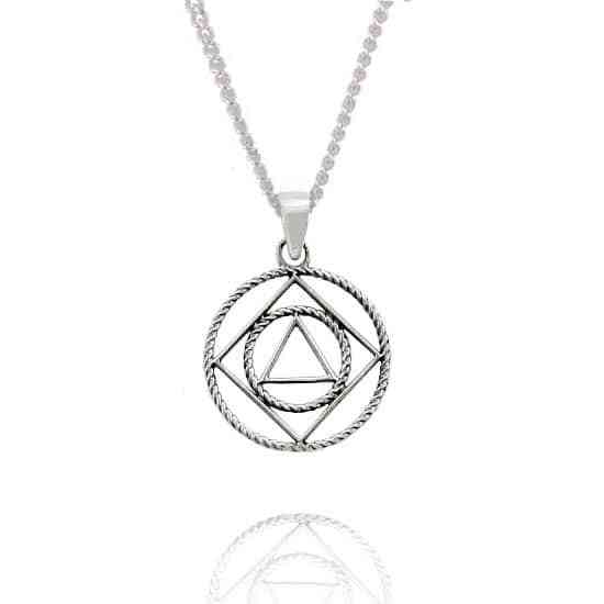 Sterling Silver NA/AA Pendant - Click Image to Close