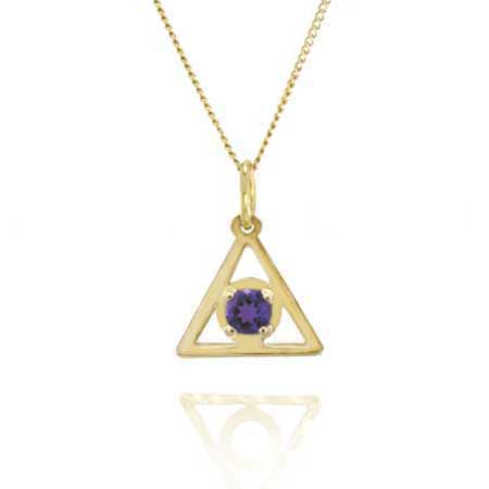 (image for) 9/16" Gold Alanon Pendant