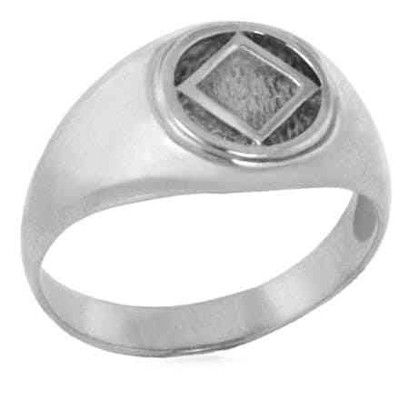 Silver Unisex Classic NA Ring - Click Image to Close